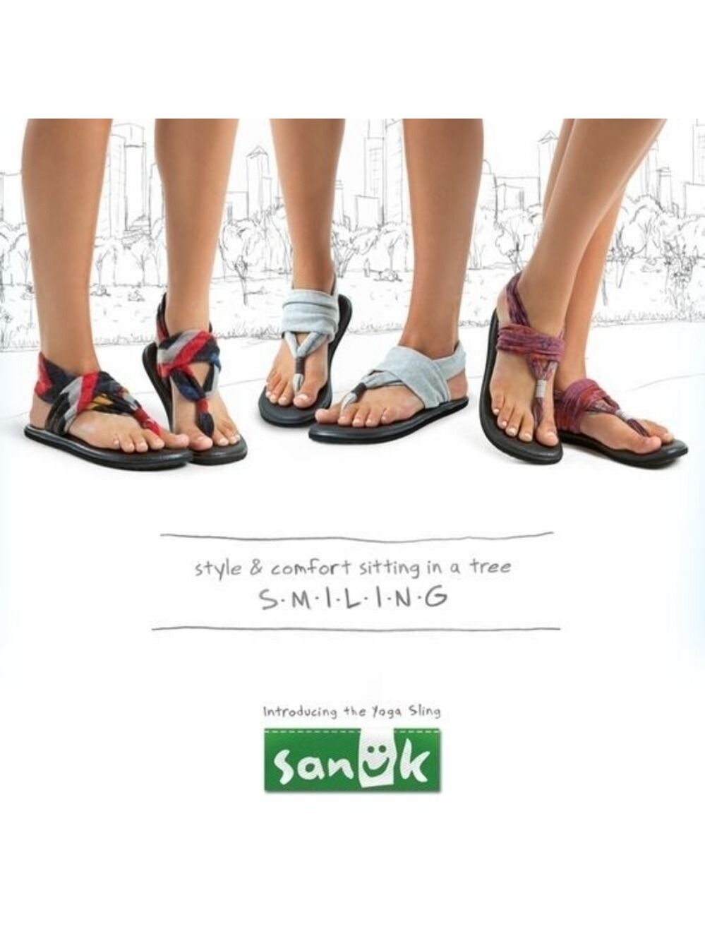 Sanuk Yoga Sling 2 Thong Sandals